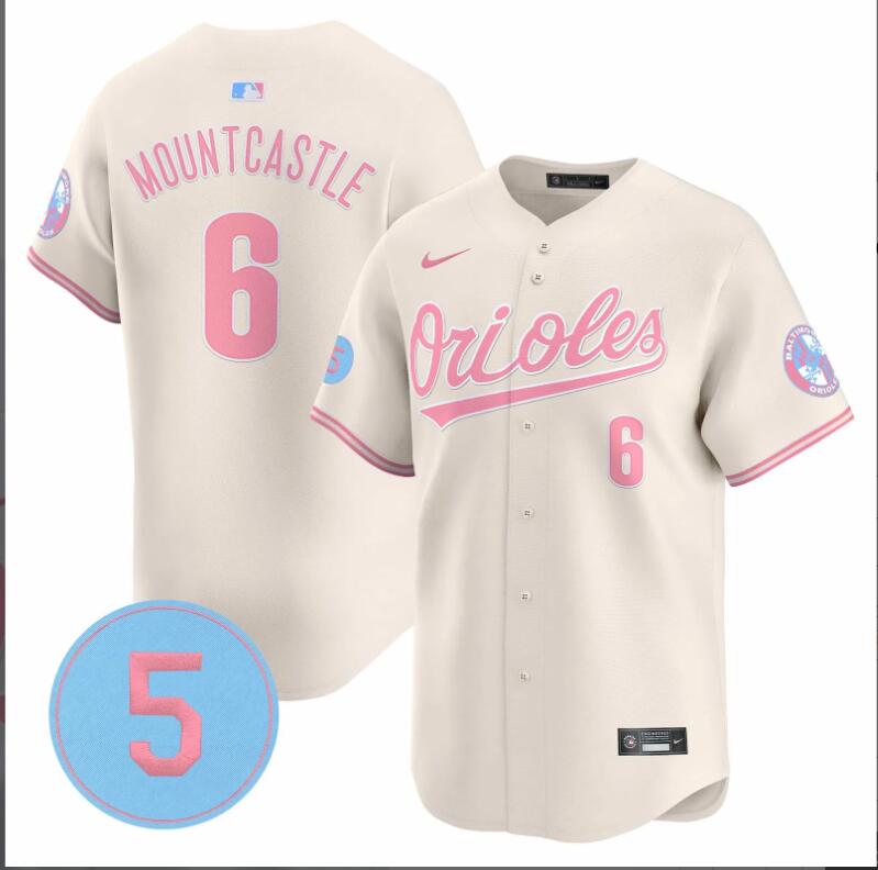 Men Baltimore Orioles #6 Mountcastle cream 2024 Nike MLB jersey